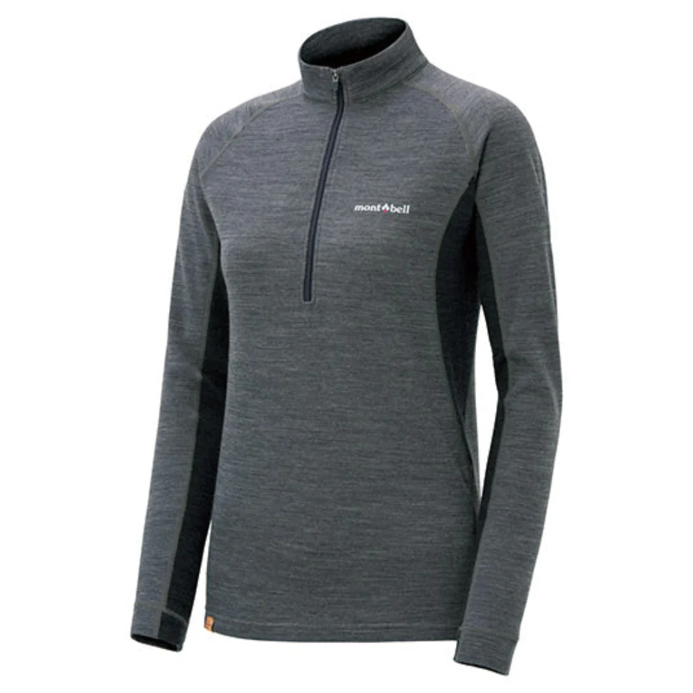 Montbell Merino Wool Plus Action Zip Neck Women's - Image 2