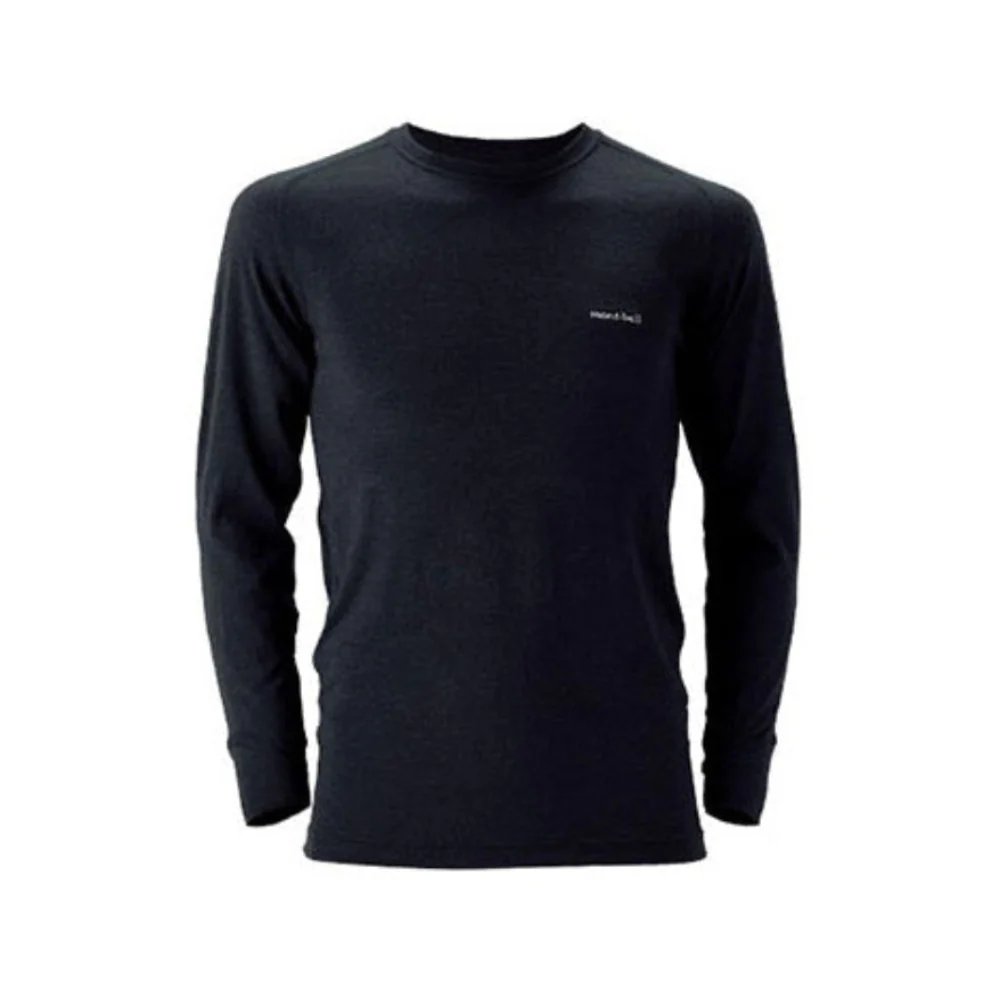 Montbell Super Merino Wool Middle Weight Round Neck Shirt Men's